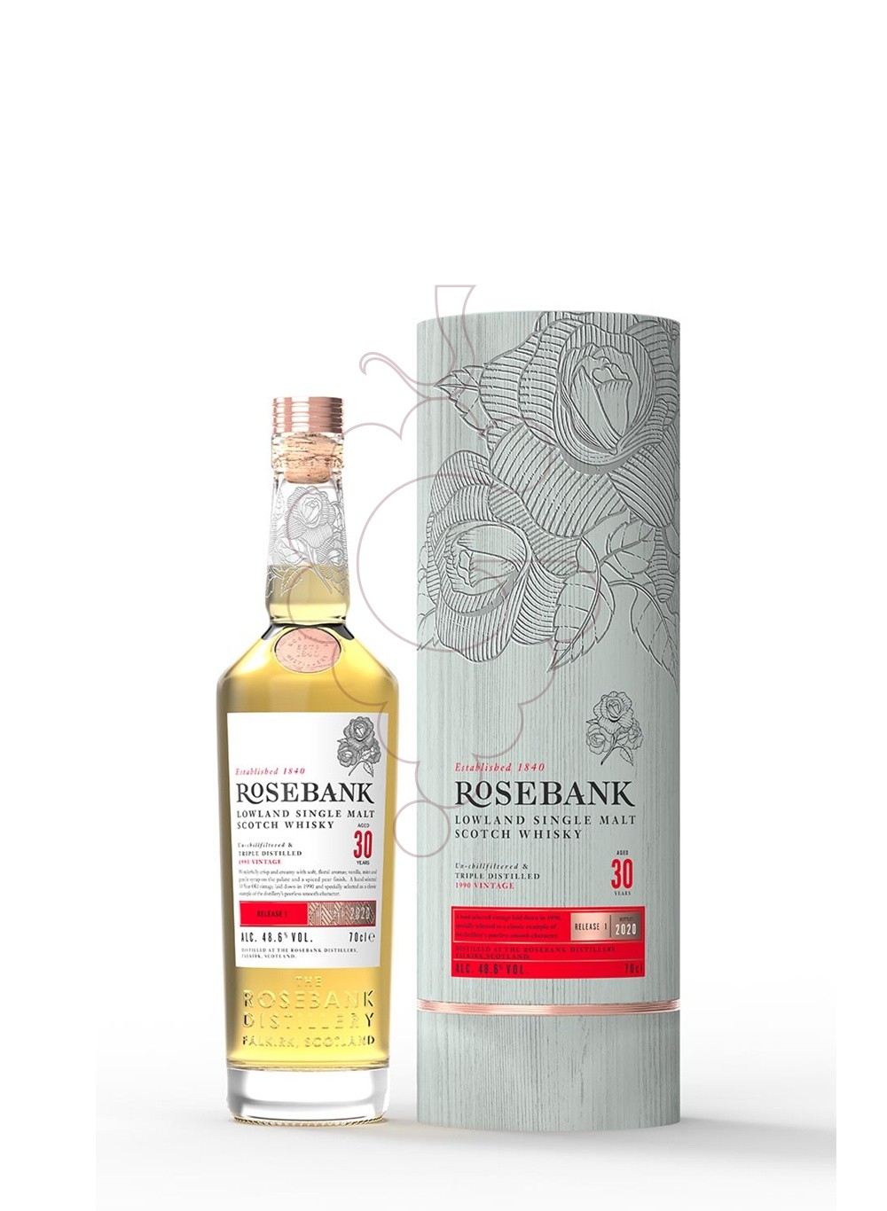 Photo Whisky Rosebank lowland malt 30 y 70c