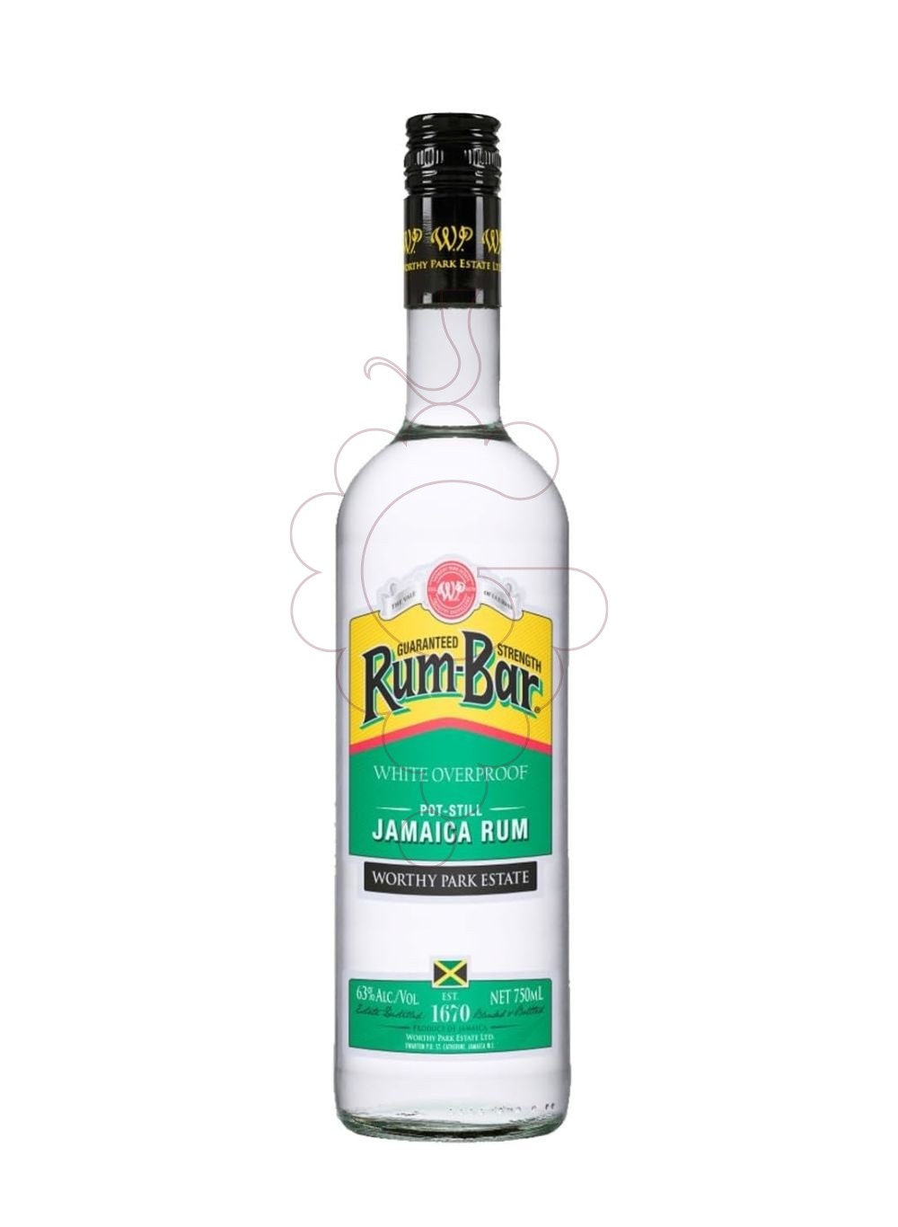 Photo Rum Rum bar white overproof jamaic