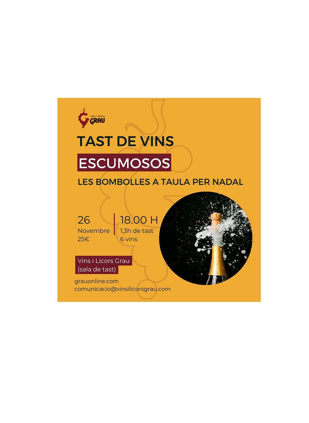 Photo Accessories Tast de vins escumosos: Les bombolles a taula per Nadal