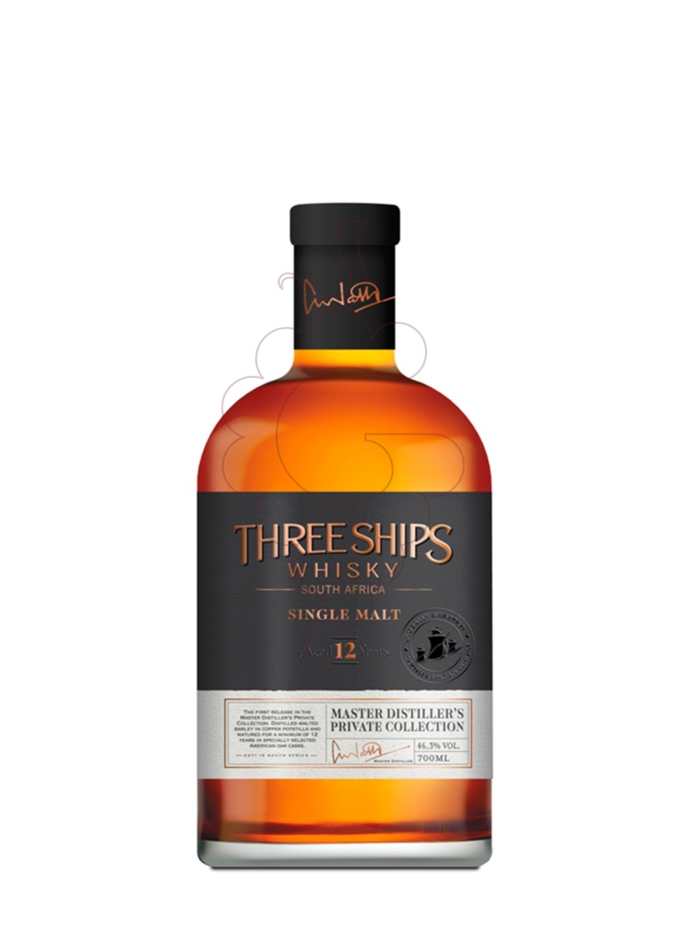 Photo Whisky Threeships 12 anys 70 cl