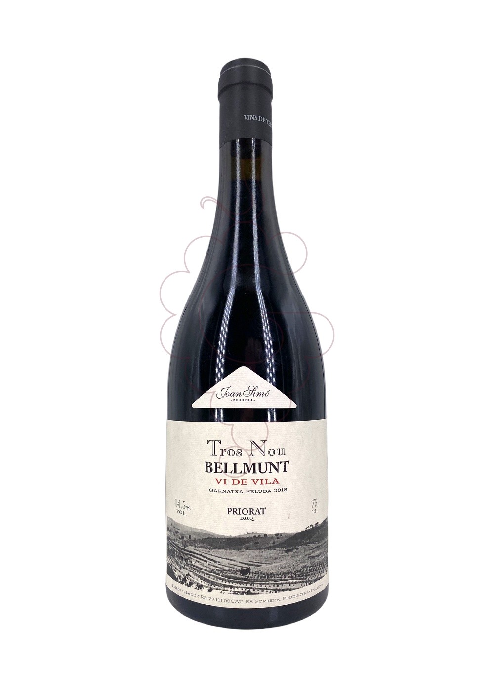 Photo Joan Simó Tros Nou Bellmunt red wine
