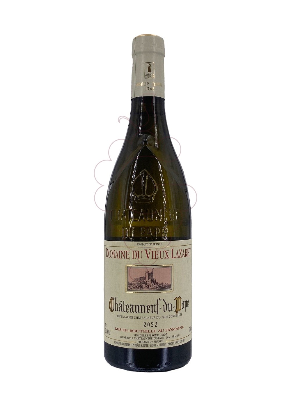 Photo Vieux lazaret chat-pape bl 22 white wine