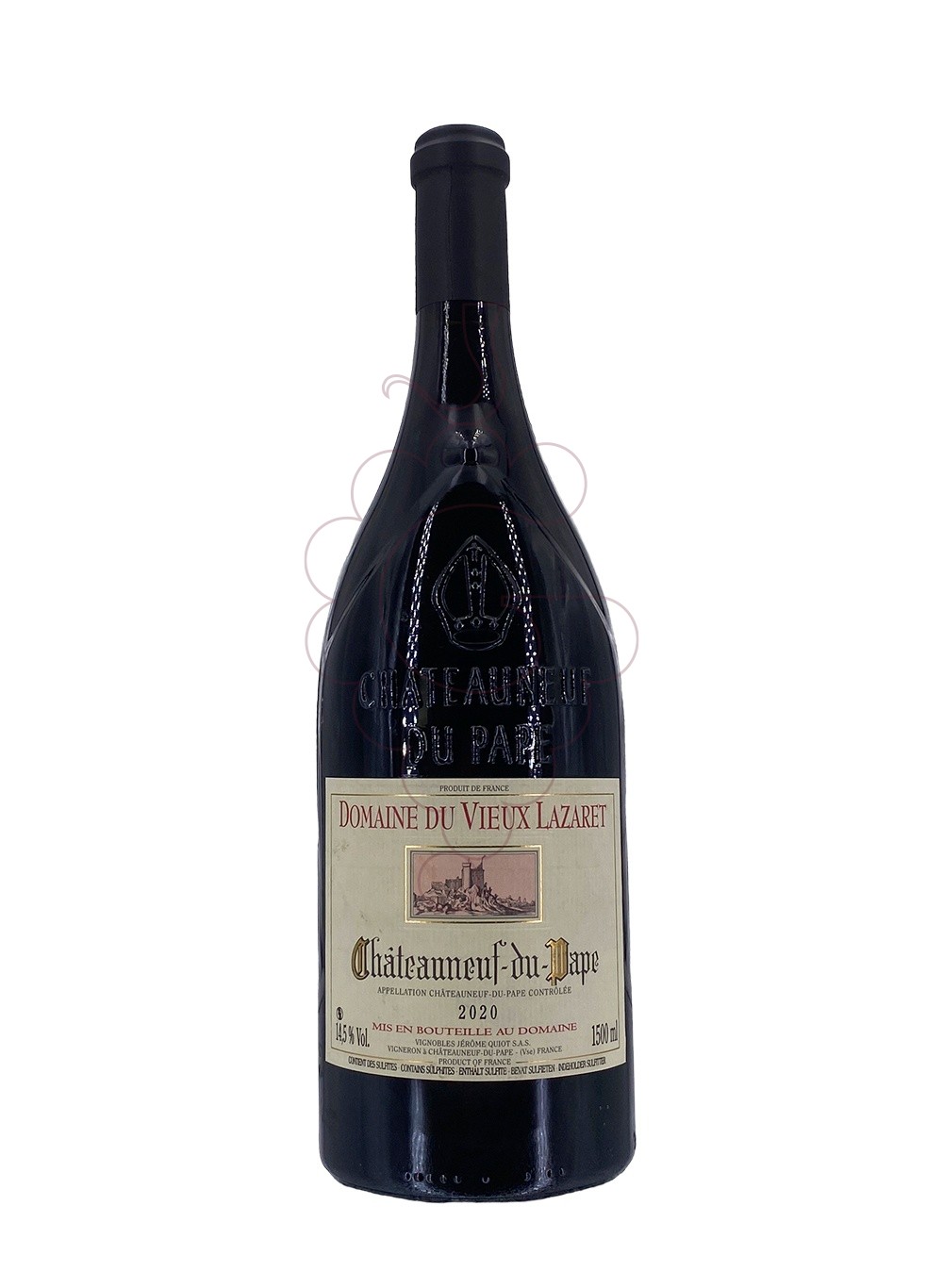 Photo Vieux lazaret chat-pape magnum red wine