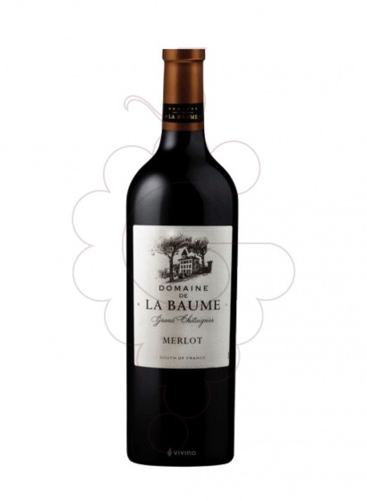 Photo La Baume Chataign Merlot red wine