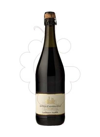Photo Red Lambrusco Antica Ceci sparkling wine