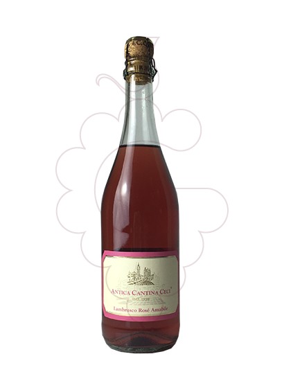Photo Rosé Lambrusco Antica Ceci sparkling wine