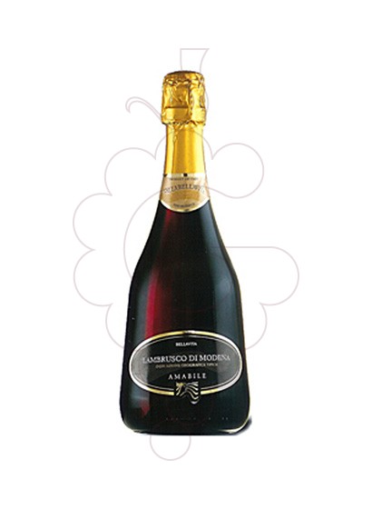 Photo Red Lambrusco Bellavita sparkling wine