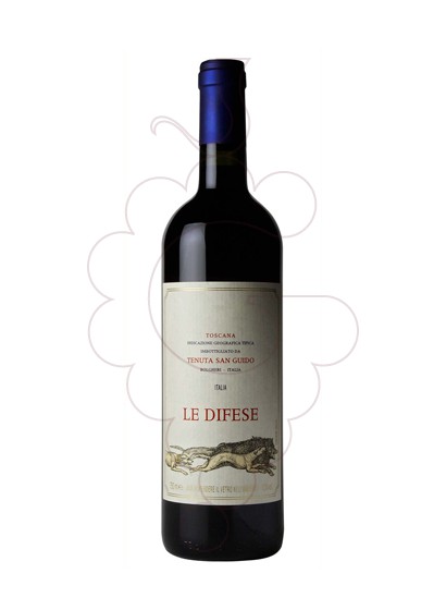 Photo Le Difese red wine