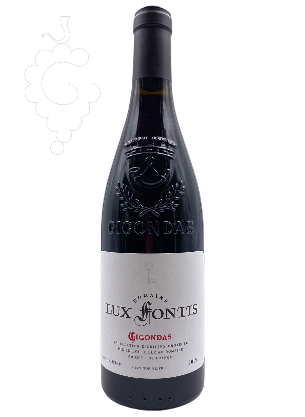 Photo Lux Fontis Gigondas red wine