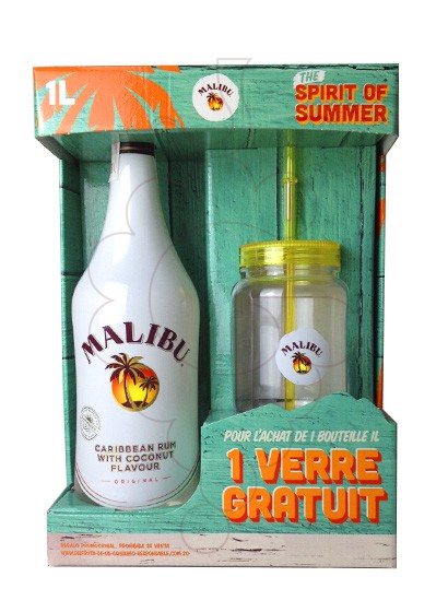 Photo Liqueur Malibu Pack (1 u + glass)