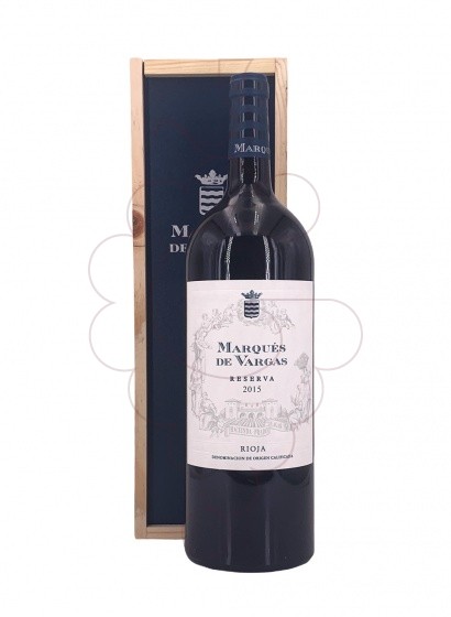 Photo Marques de Vargas Magnum Wooden Box red wine