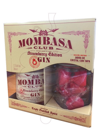 Photo Gin Mombasa Club Strawberry Pack (1 u + Jarra de Cristal)