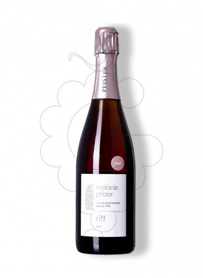 Photo Rosé Mélanie Pfister Crémant Alsace Brut sparkling wine
