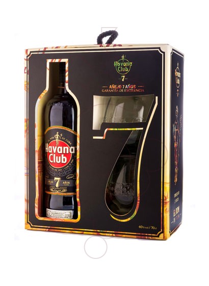 Photo Rum Havana Club 7 Years Pack (1 u + glasses)