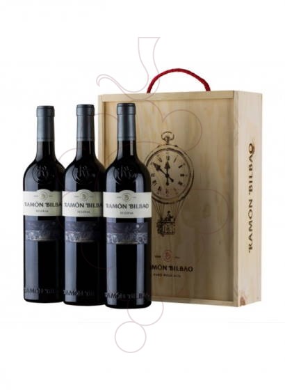 Photo Ramon Bilbao Reserva Wooden Box 3 u red wine