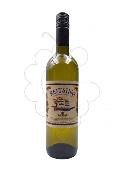 Photo Cambas Retsina white wine