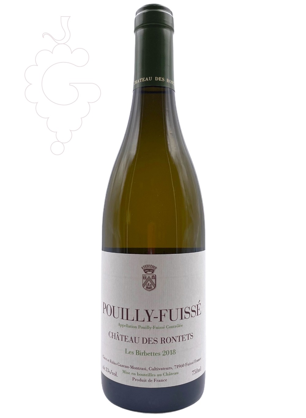 Photo Chateau des Rontets Pouilly Fuissé Les Birbettes white wine