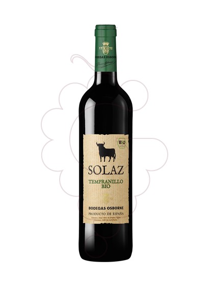 Photo Solaz Tempranillo Bio red wine