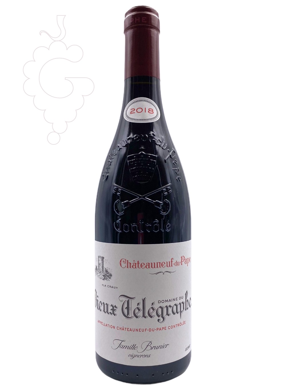 Photo Red Vieux Télégraphe La Crau Chatenueuf-du-Pape red wine